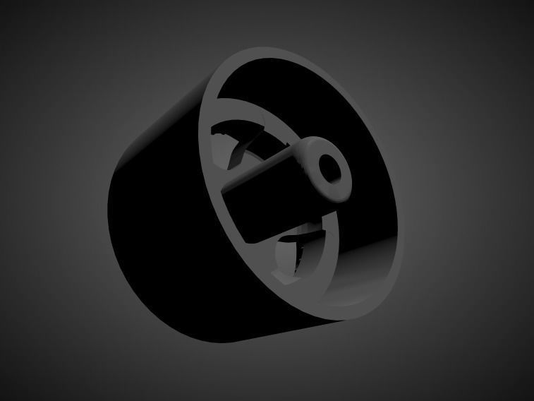 JNC 017 rims with Brakes and tires for Hot Wheels 3D print model_1