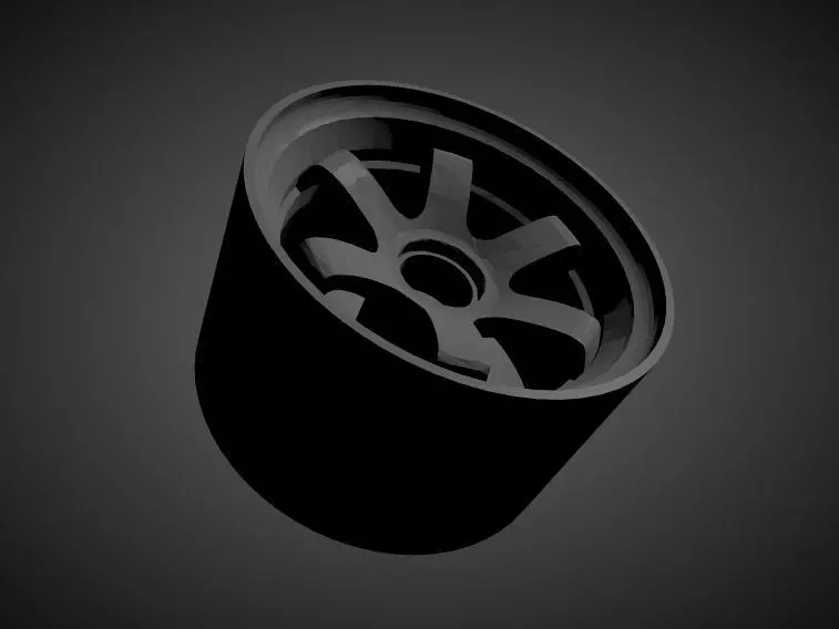 JNC 014 rims with Brakes and tires for Hot Wheels 3D print model_0