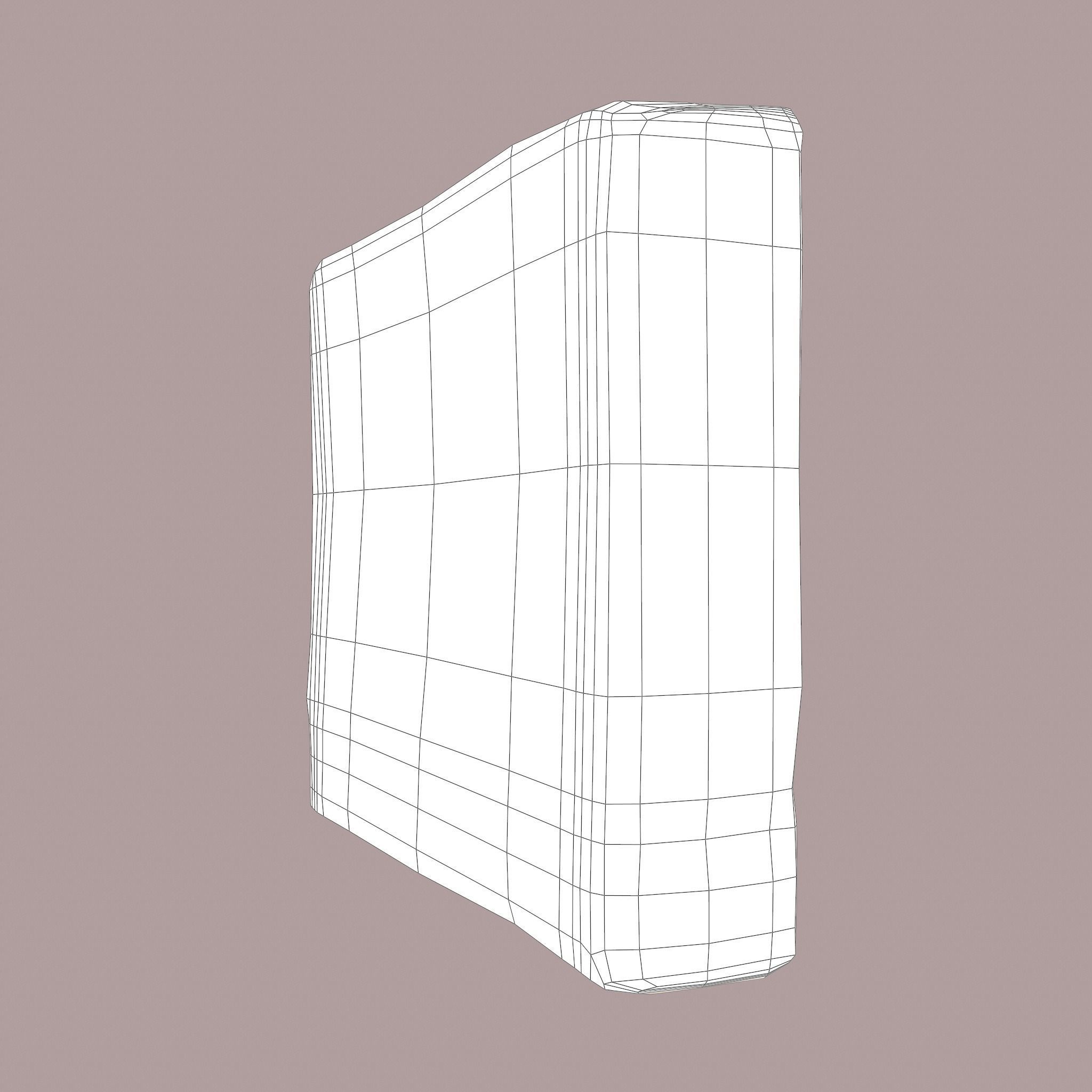 Grave Stone Version 2 Low-poly 3D model_40