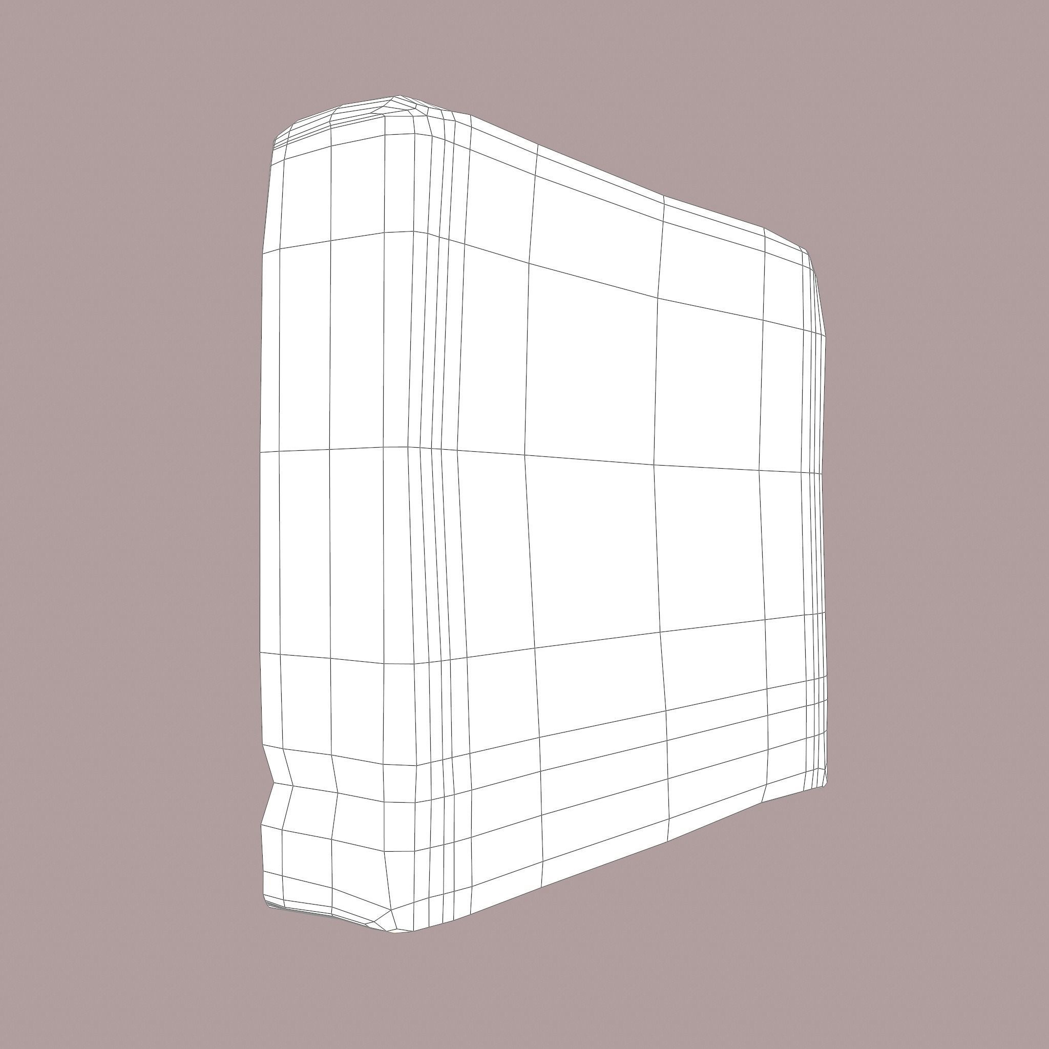 Grave Stone Version 2 Low-poly 3D model_43