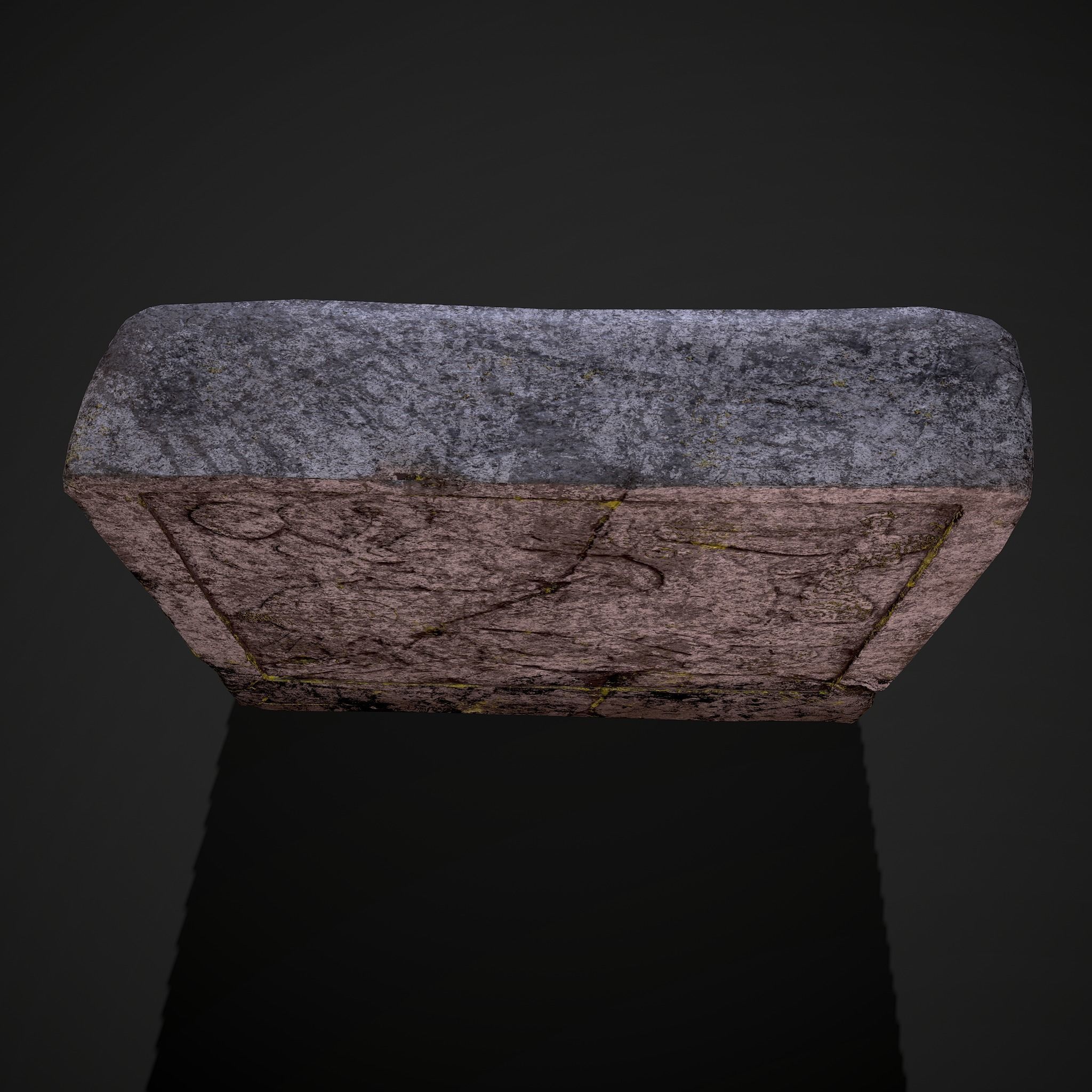 Grave Stone Version 2 Low-poly 3D model_27