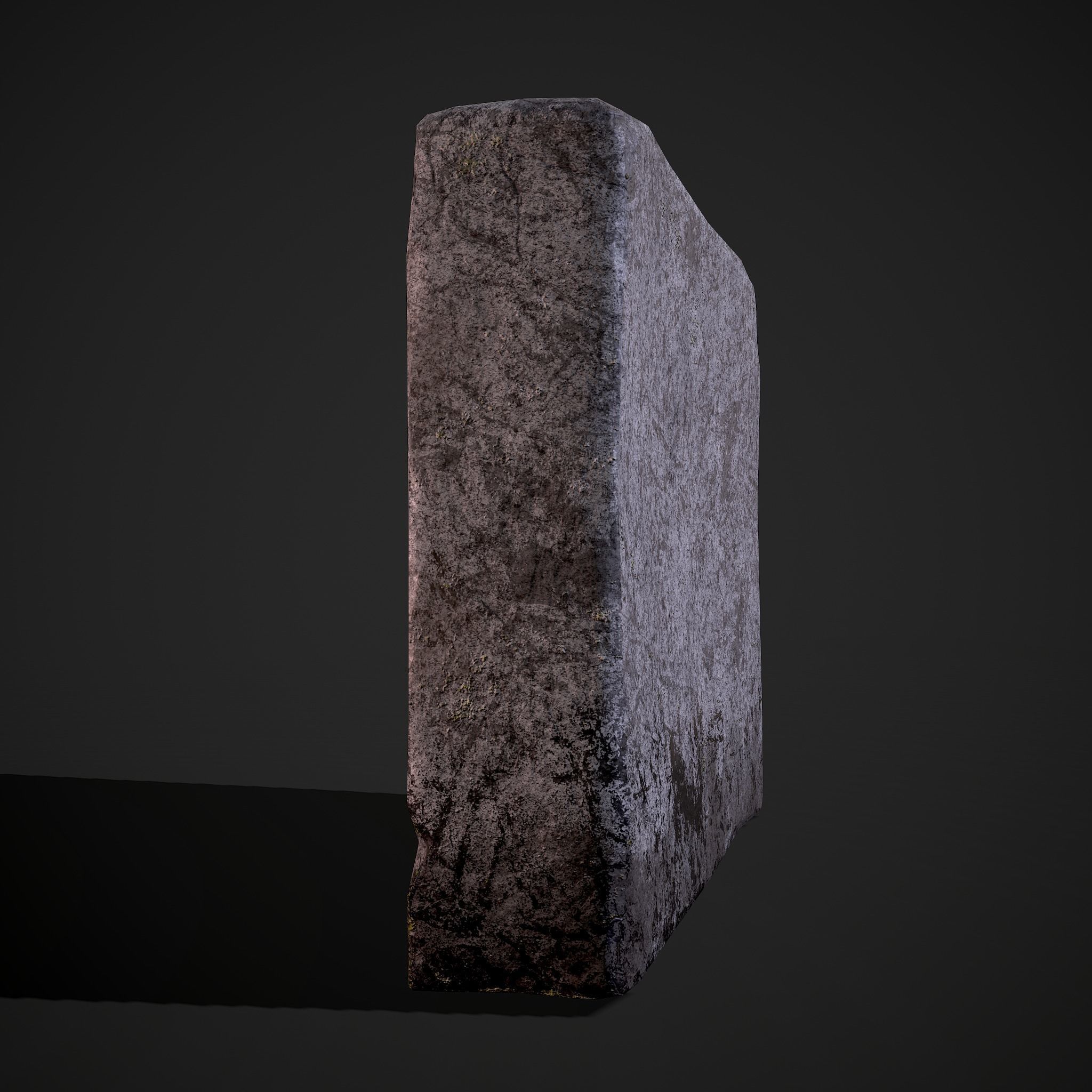 Grave Stone Version 2 Low-poly 3D model_33