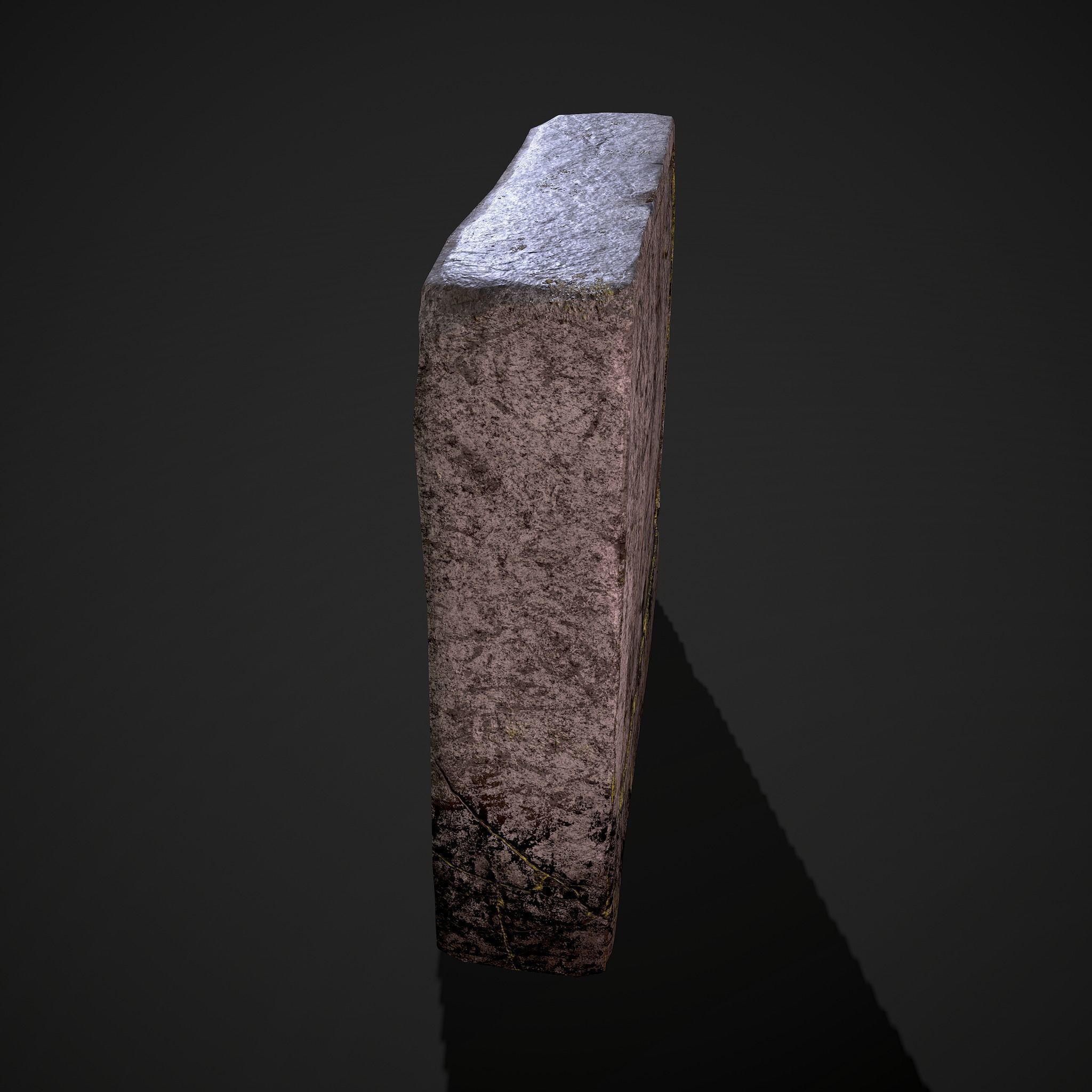 Grave Stone Version 2 Low-poly 3D model_14
