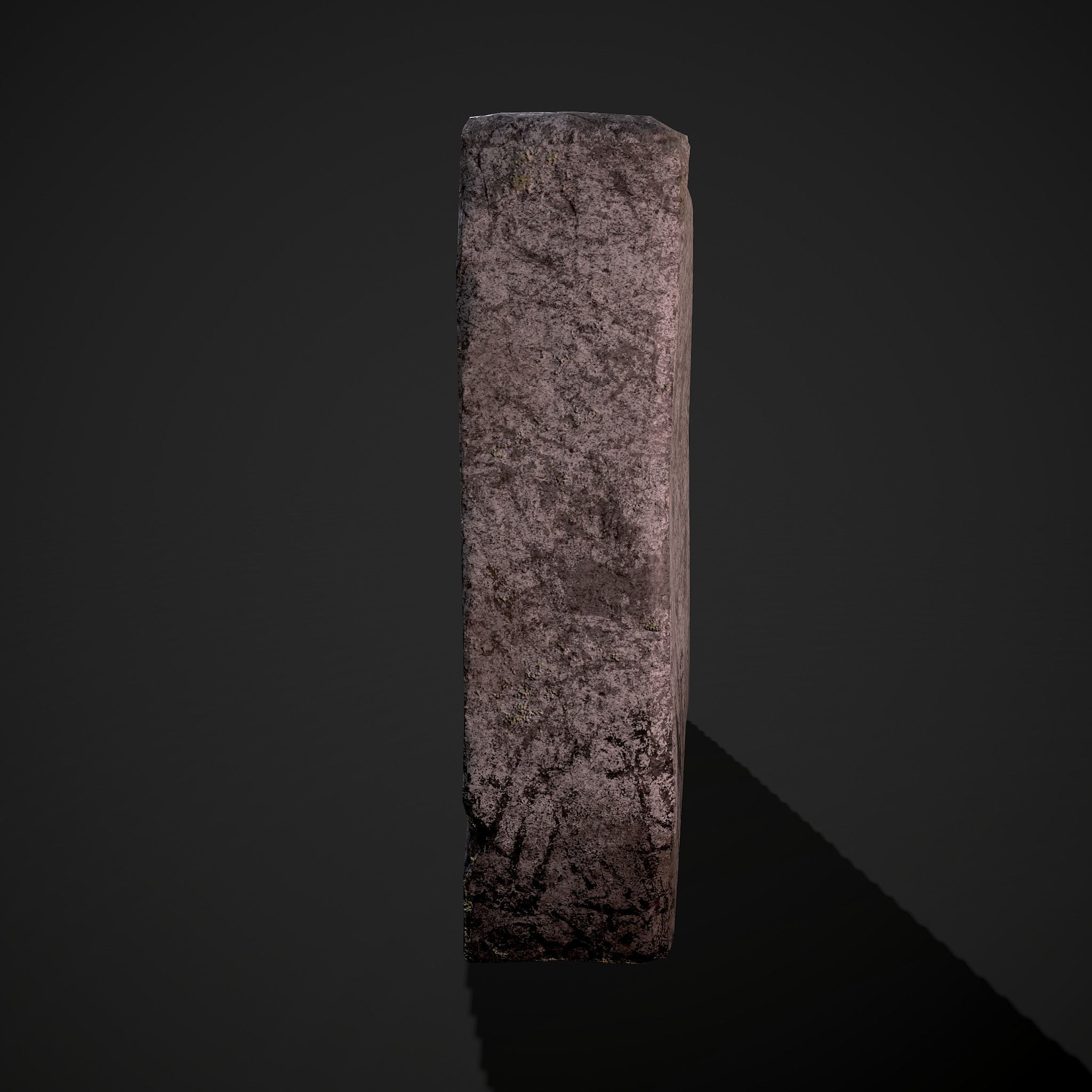 Grave Stone Version 2 Low-poly 3D model_9