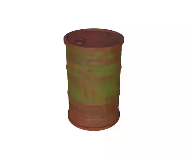 low poly oil barrel