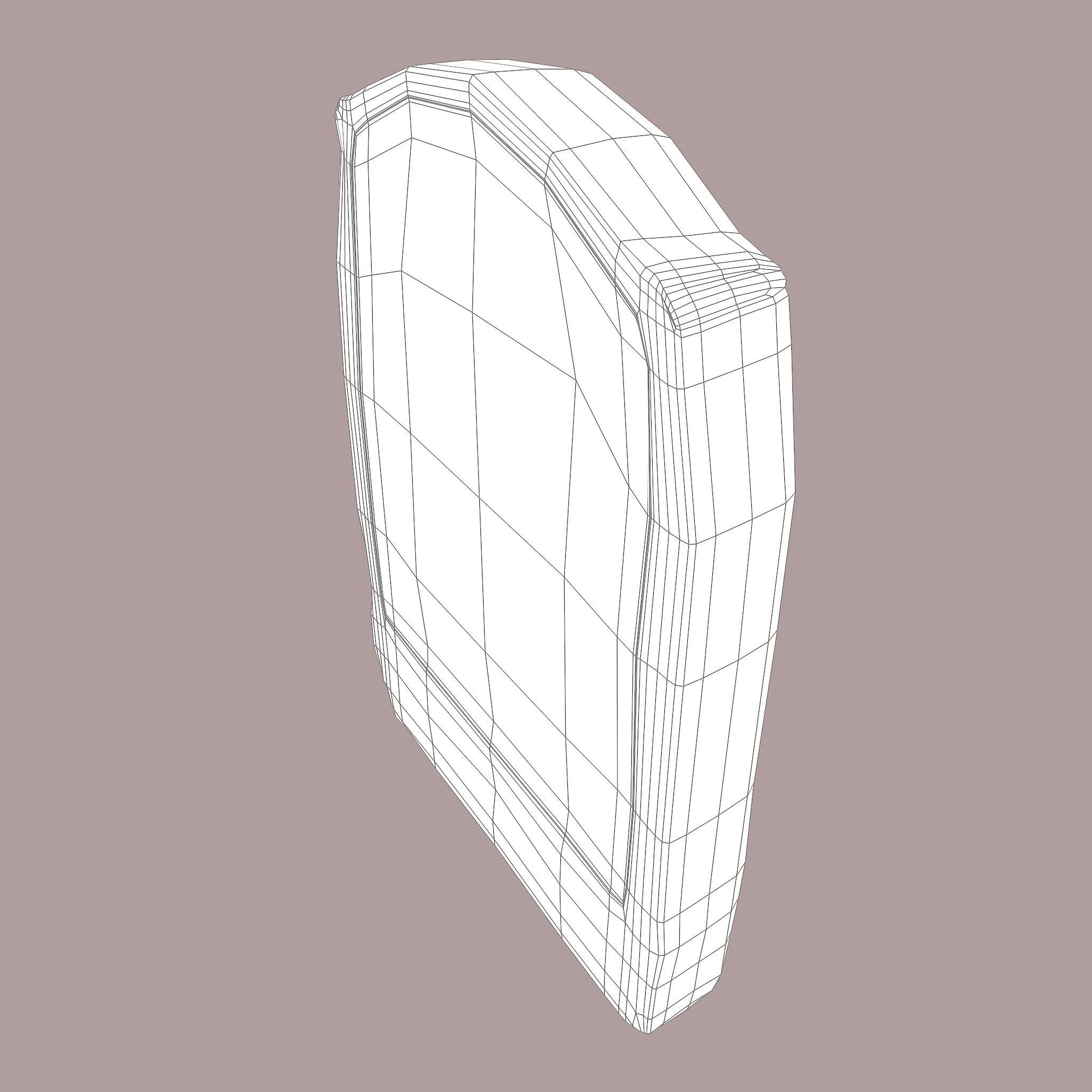 Grave Stone Version 1 Low-poly 3D model_32