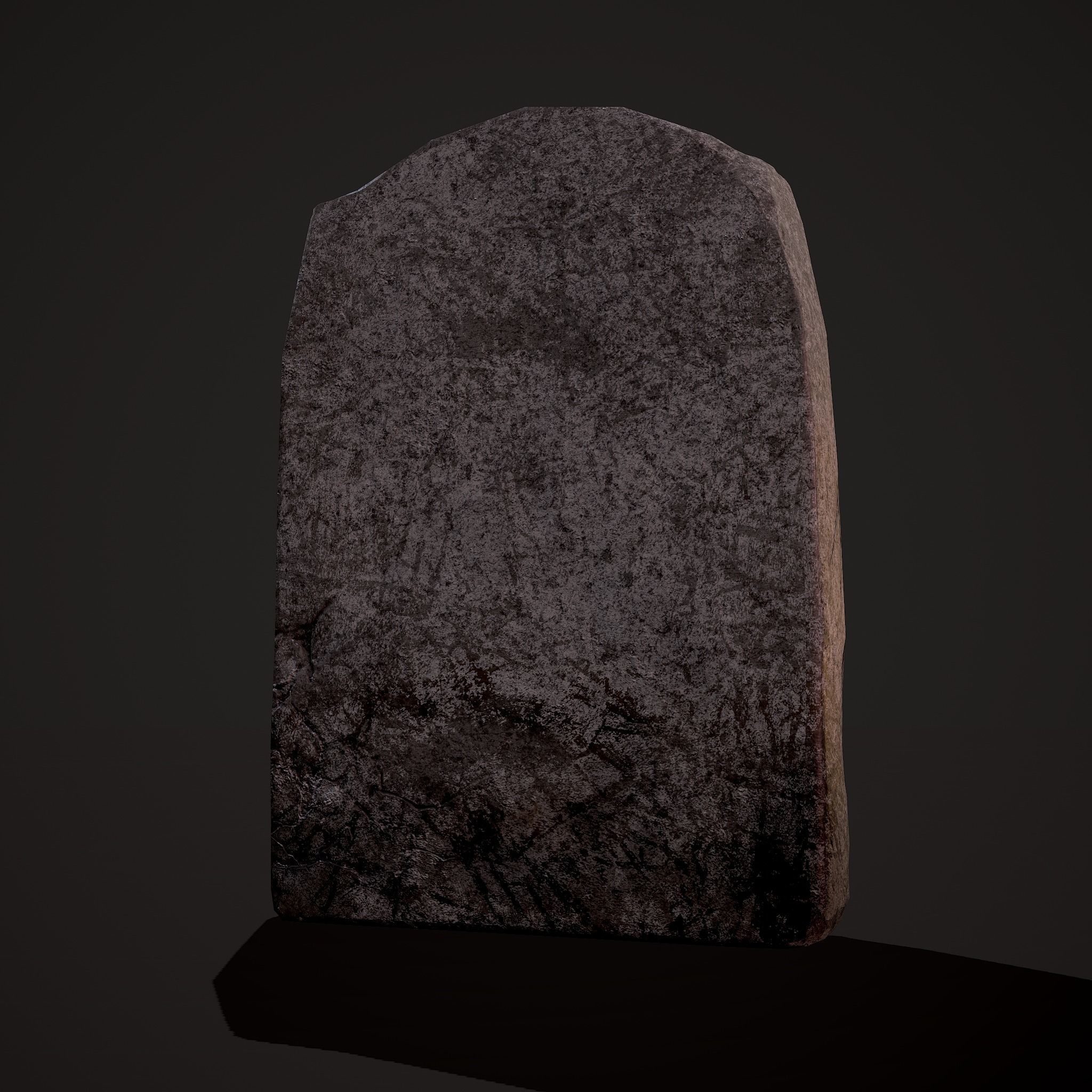 Grave Stone Version 1 Low-poly 3D model_5