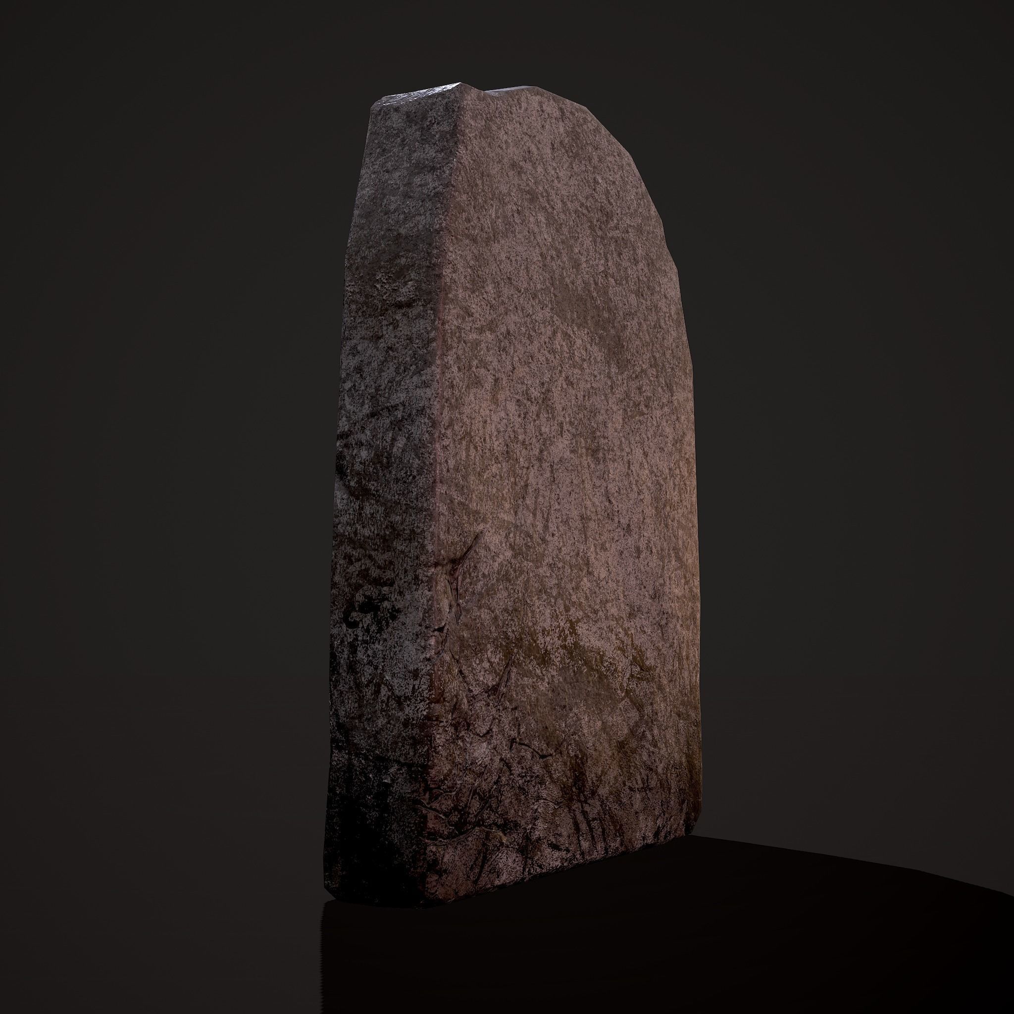 Grave Stone Version 1 Low-poly 3D model_6