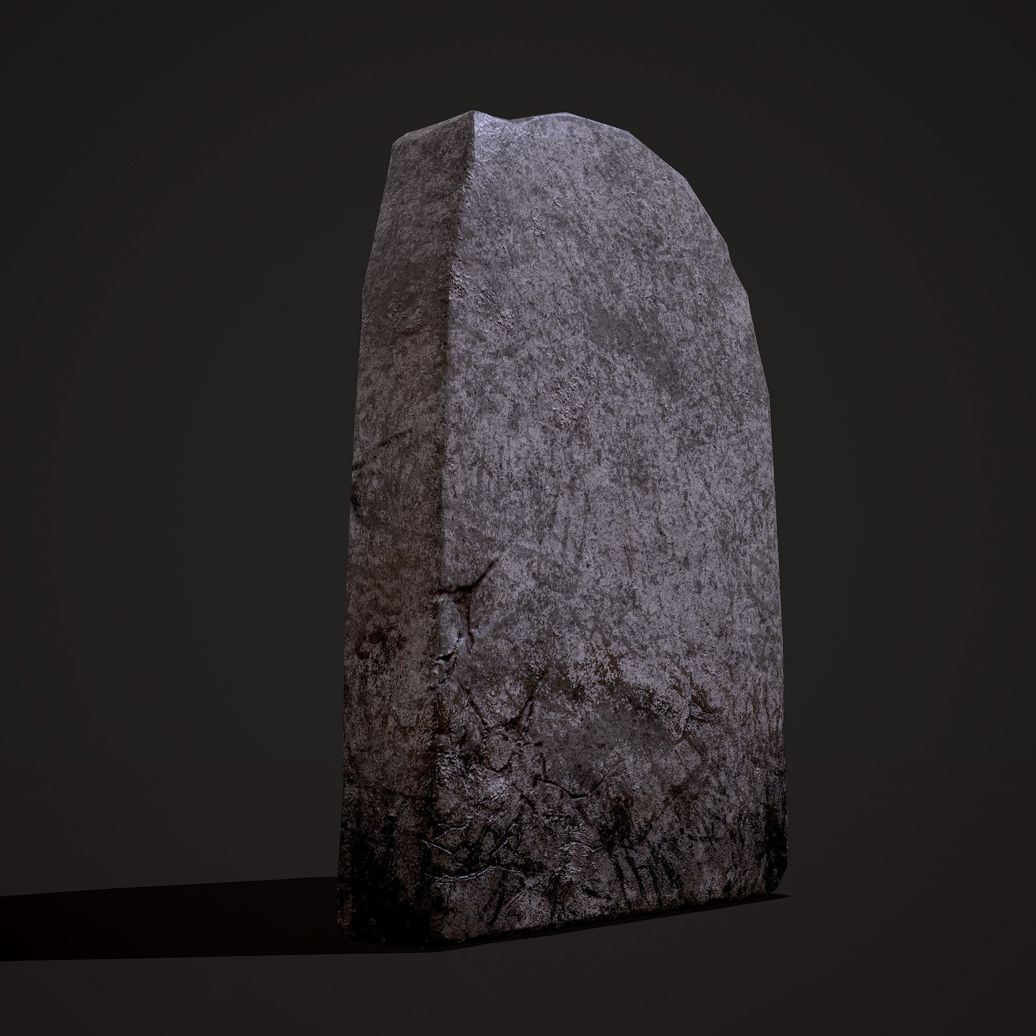 Grave Stone Version 1 Low-poly 3D model_17