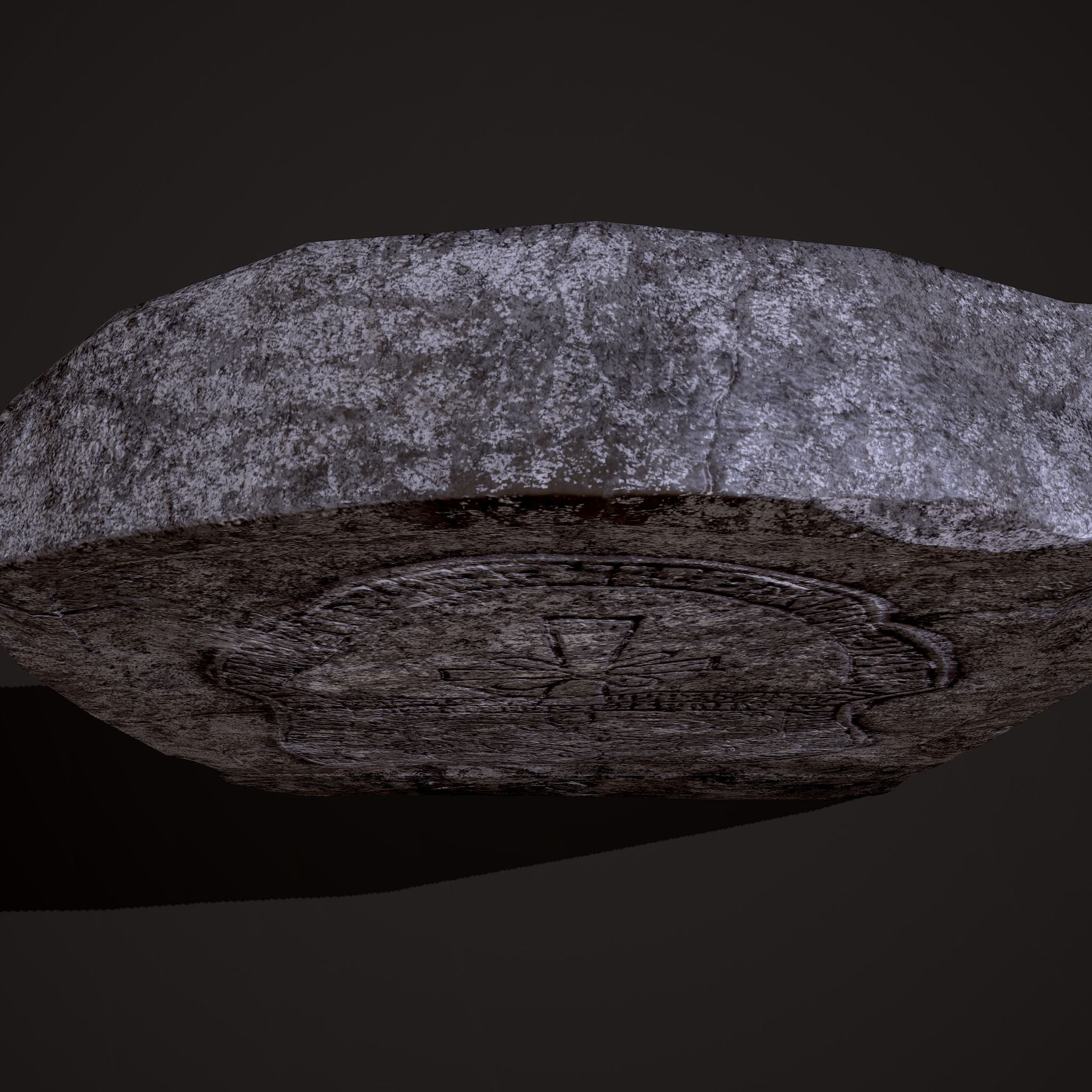 Grave Stone Version 1 Low-poly 3D model_20