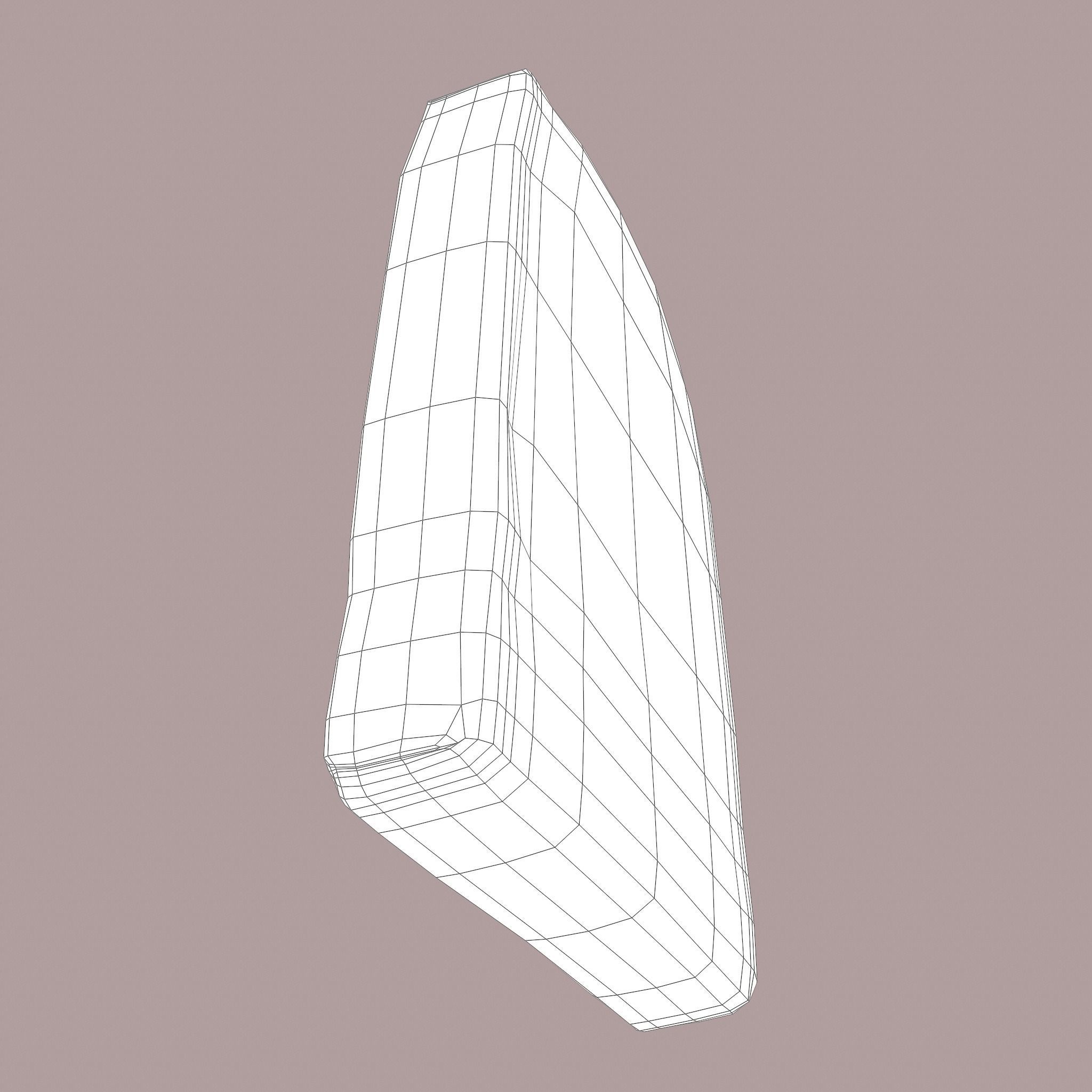 Grave Stone Version 1 Low-poly 3D model_40