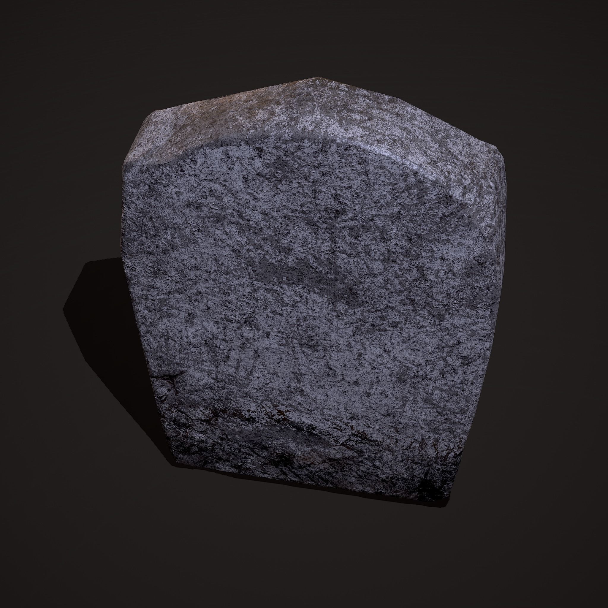 Grave Stone Version 1 Low-poly 3D model_14
