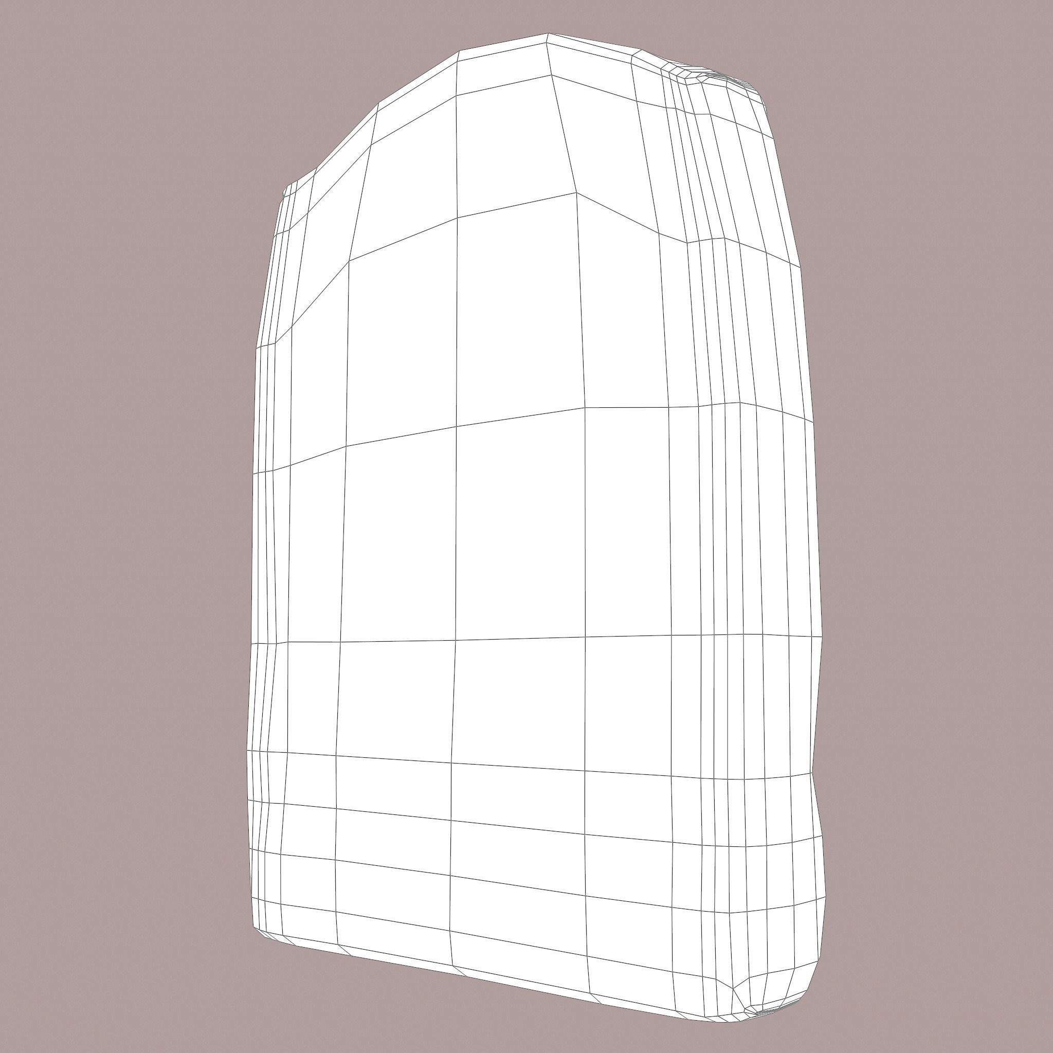Grave Stone Version 1 Low-poly 3D model_39