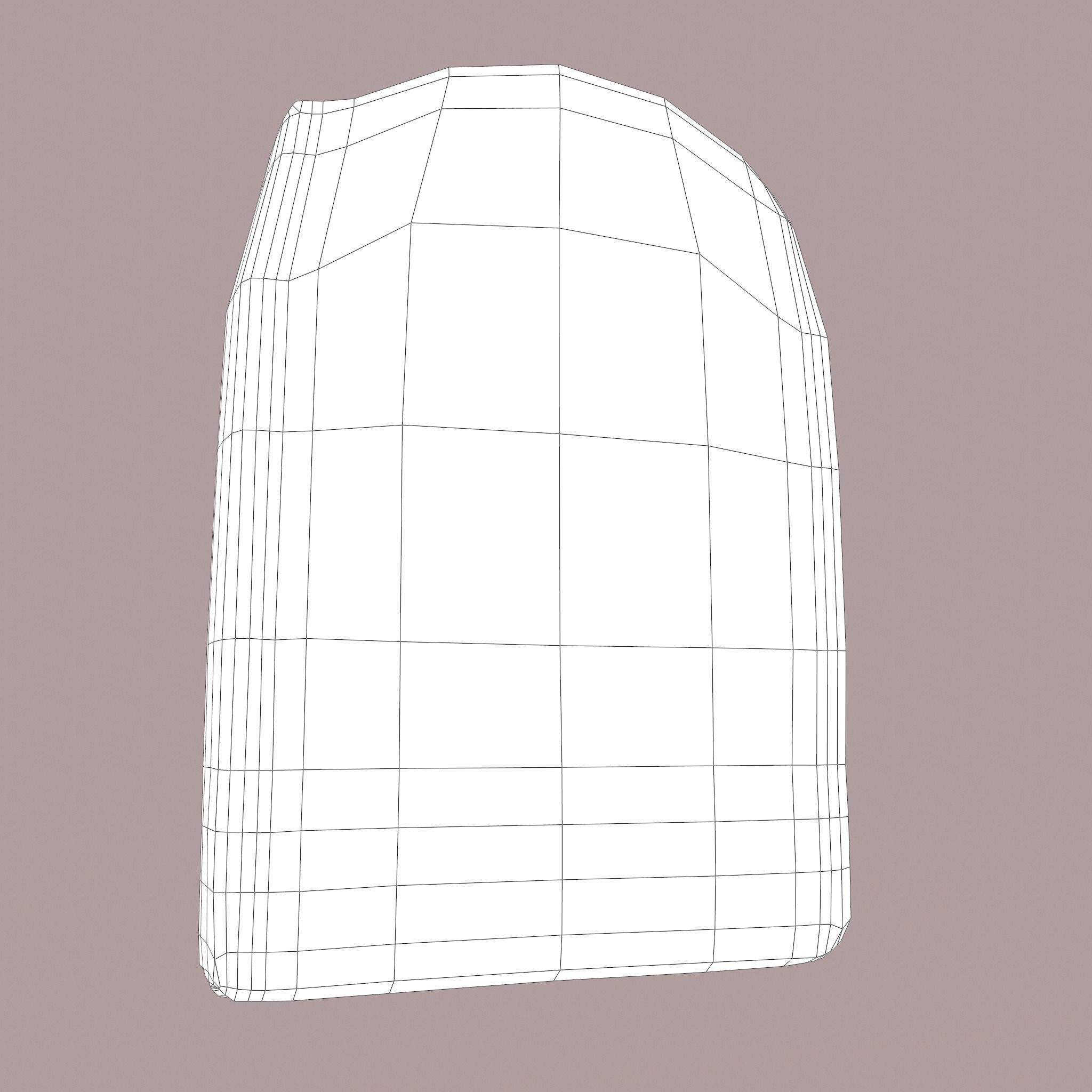 Grave Stone Version 1 Low-poly 3D model_41