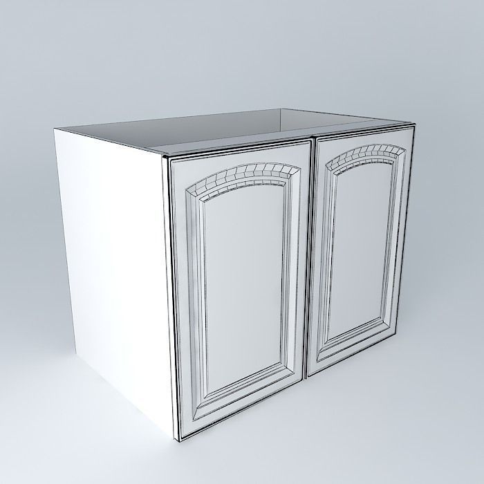 Royal Artycja Kitchen Cabinet D 90 82 L P 3D model_3