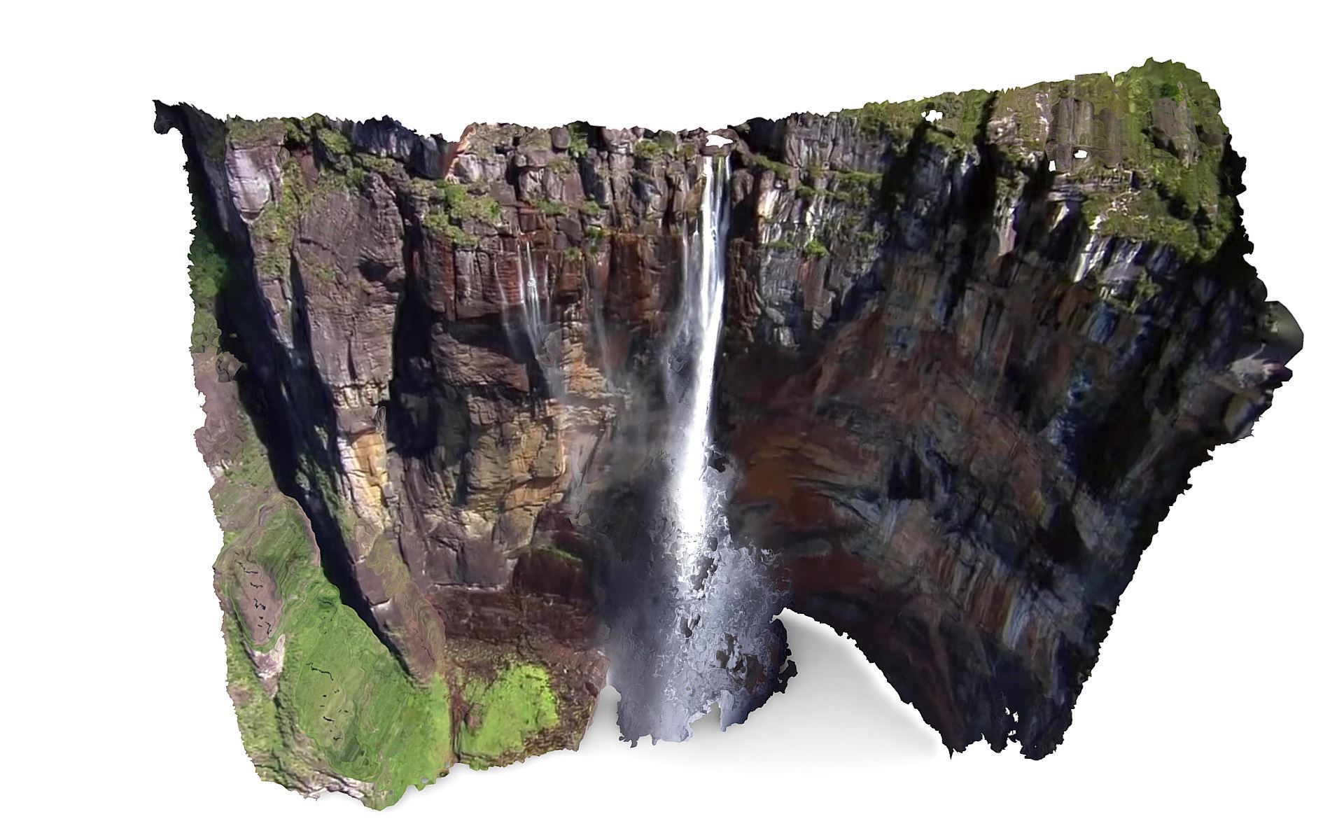 Salto Angel - Angel falls - Kerepakupai Vena 2 3D model_9
