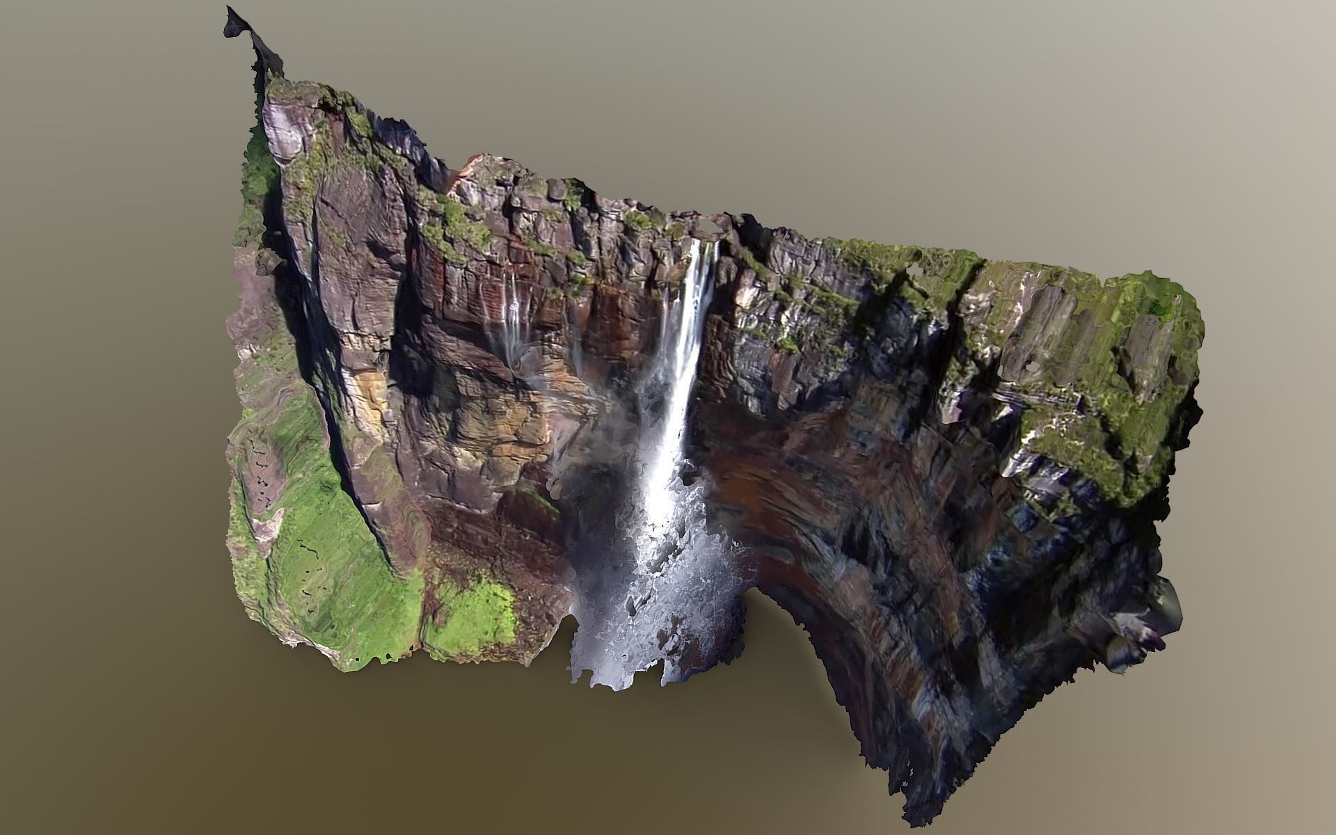 Salto Angel - Angel falls - Kerepakupai Vena 2 3D model_12