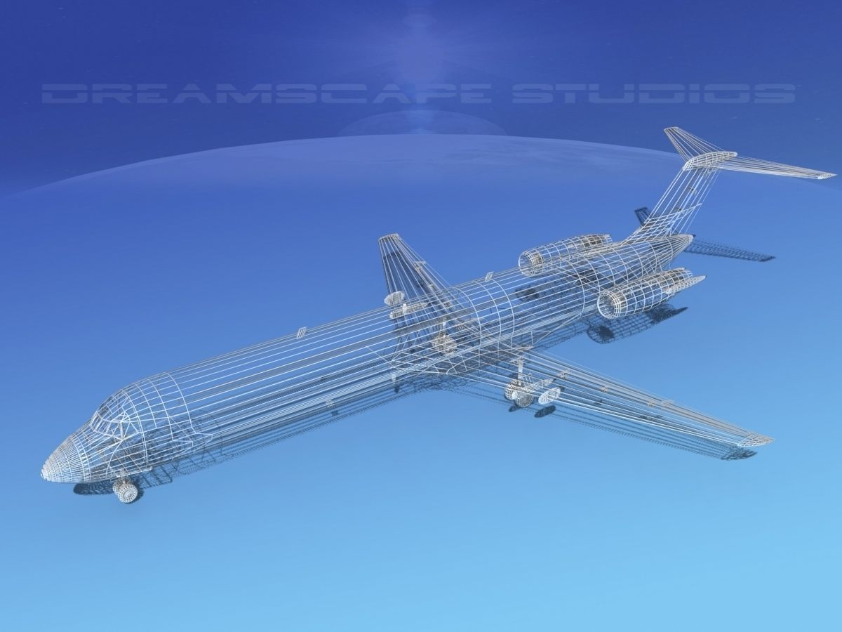 Douglas C-9-50 Skytrain US Navy 3D model_16