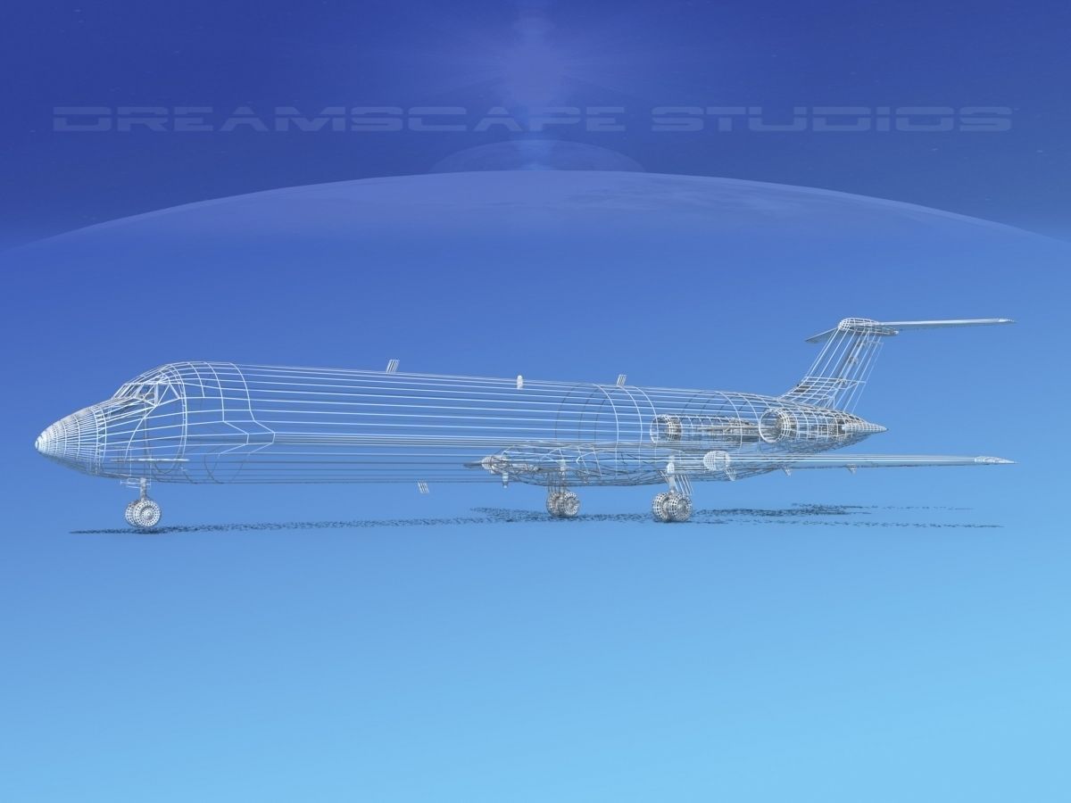 Douglas C-9-50 Skytrain US Navy 3D model_11