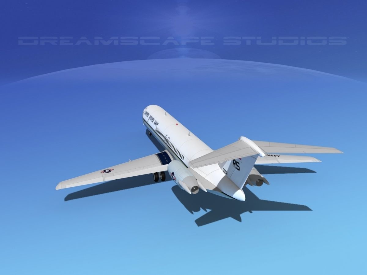 Douglas C-9-50 Skytrain US Navy 3D model_7