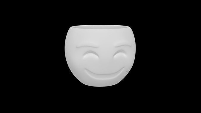  Fluffy pot for 3D printing 3D print model