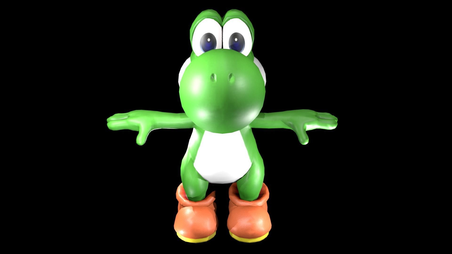 YOSHI - RIGGED - PBR 3D model_3