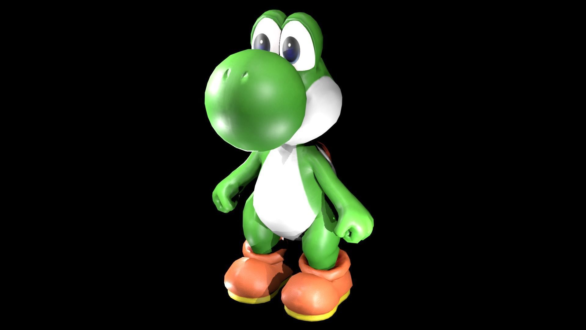 YOSHI - RIGGED - PBR 3D model_2