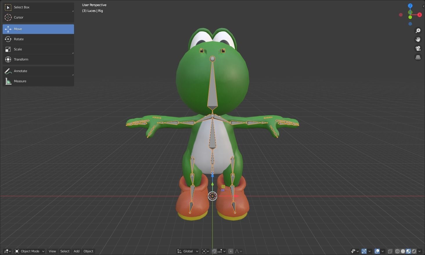 YOSHI - RIGGED - PBR 3D model_4