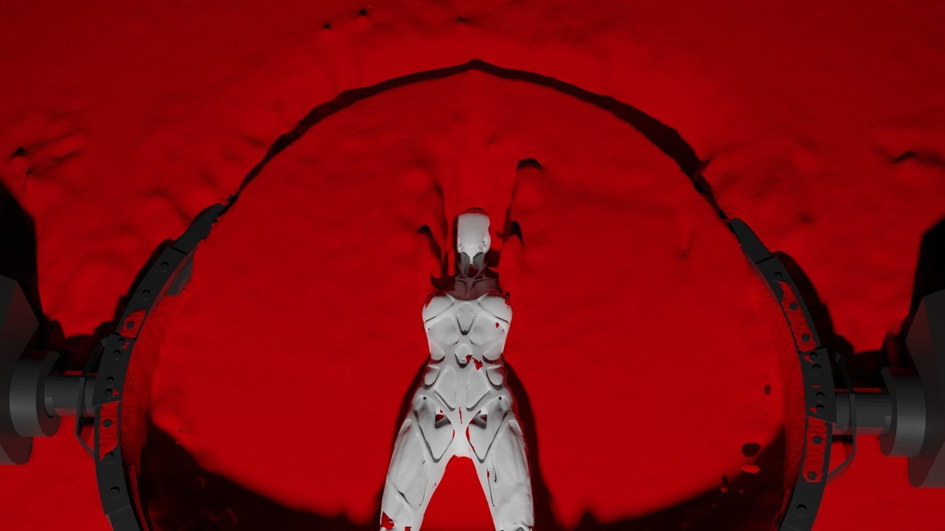 WestWorld Drone Host with blender animation 3D print model_2