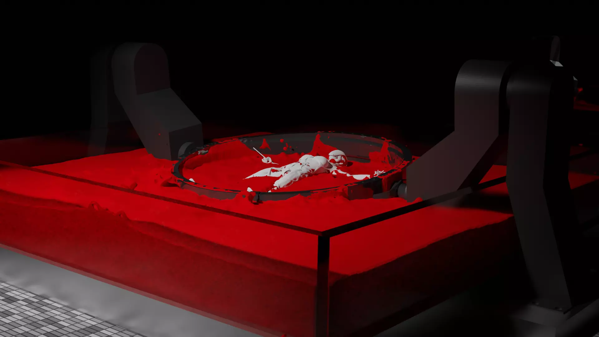 WestWorld Drone Host with blender animation 3D print model_0