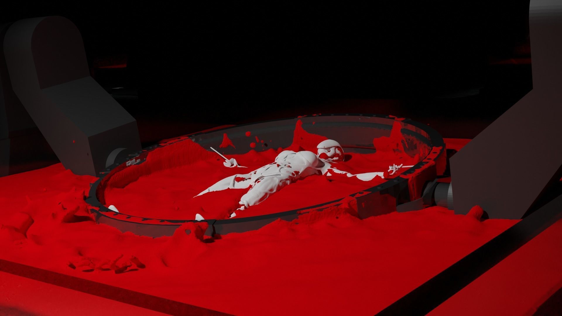 WestWorld Drone Host with blender animation 3D print model_3