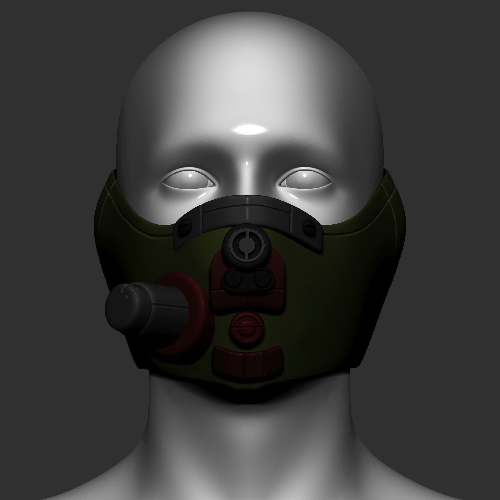 High quality gas mask helmet high poly scifi sculpt 3d printable 3D ...