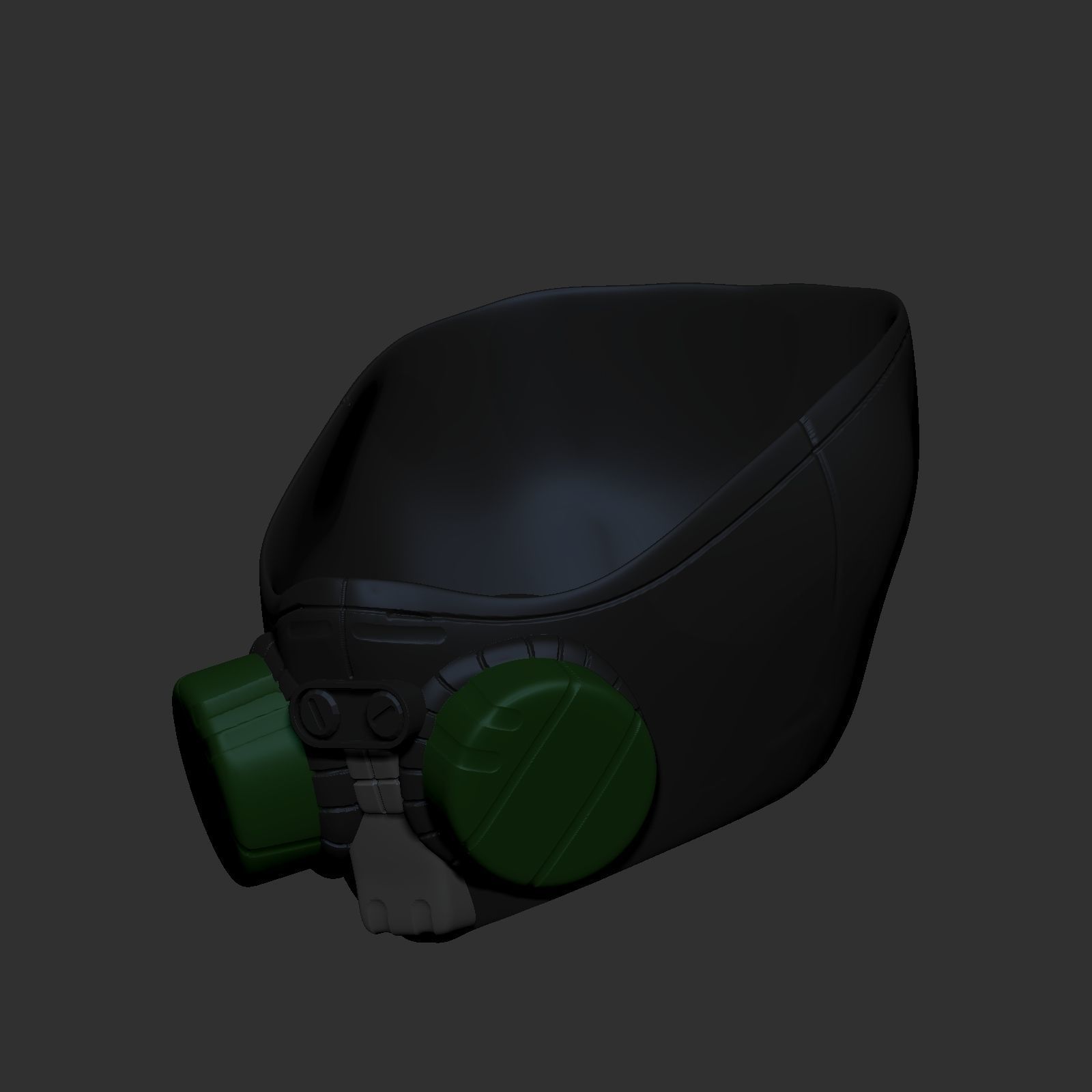 gas mask helmet scifi high poly sculpt 3d printable 3D model | CGTrader
