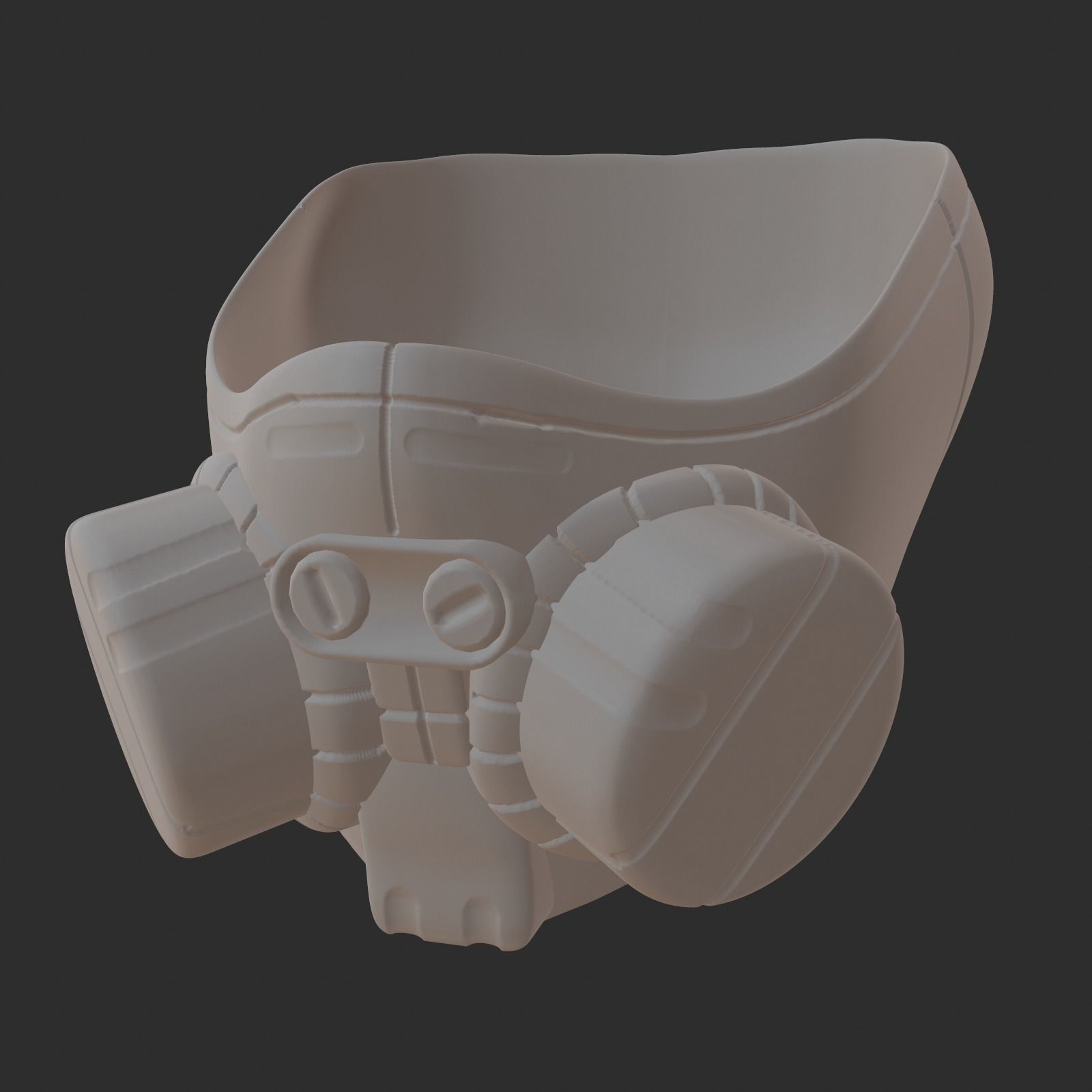 gas mask helmet scifi high poly sculpt 3d printable 3D model | CGTrader