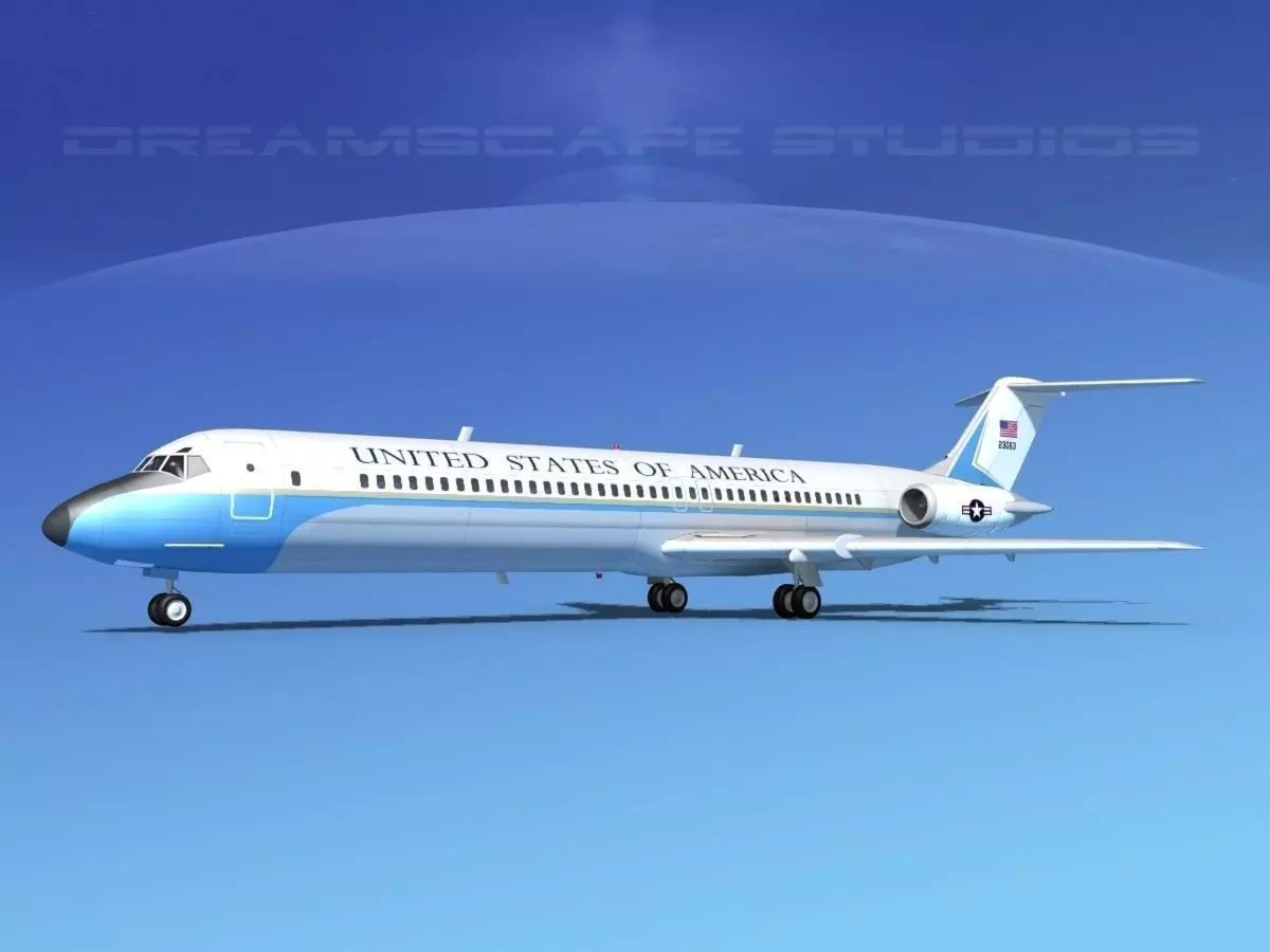 Douglas C-9-50 Nightingale US Government 3D model