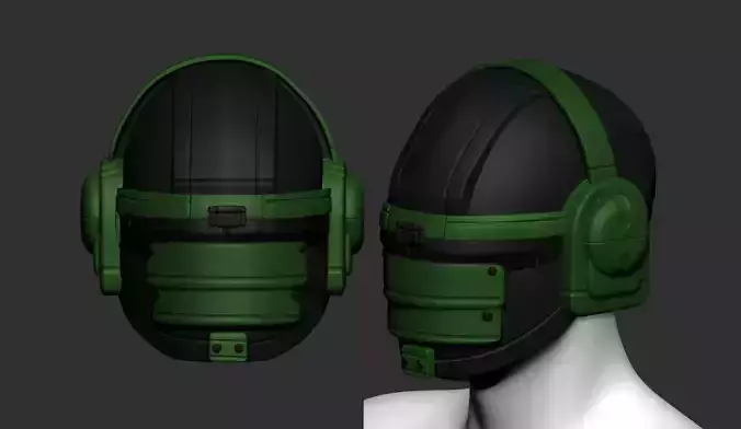 helmet fantasy high poly sculpt 3d printable