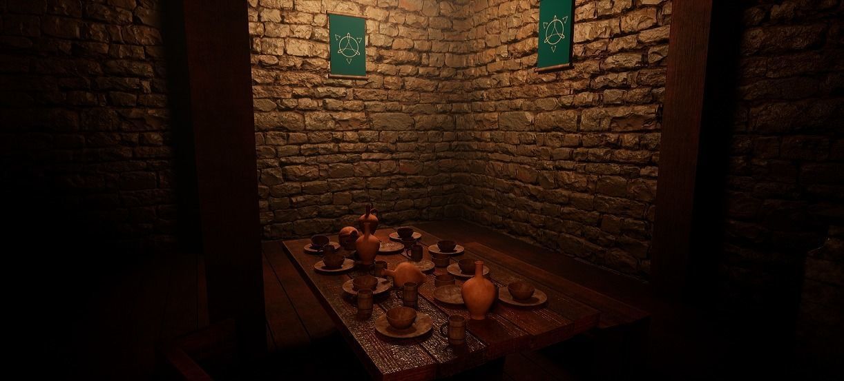 Medieval Tavern - UE4 Low-poly 3D model_2