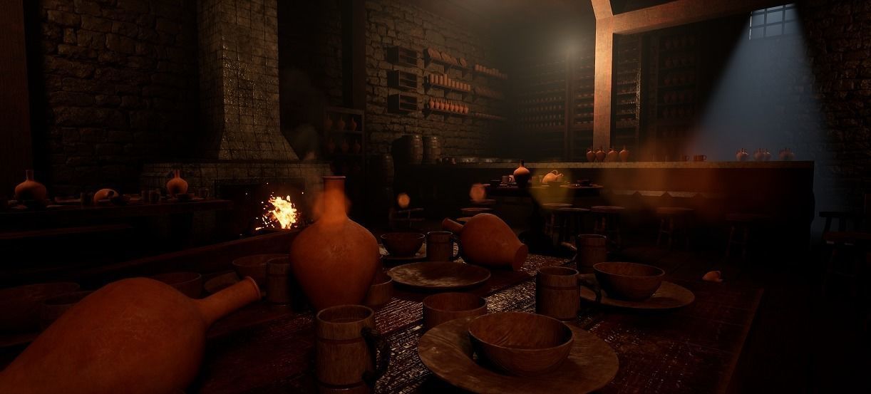 Medieval Tavern - UE4 Low-poly 3D model_8