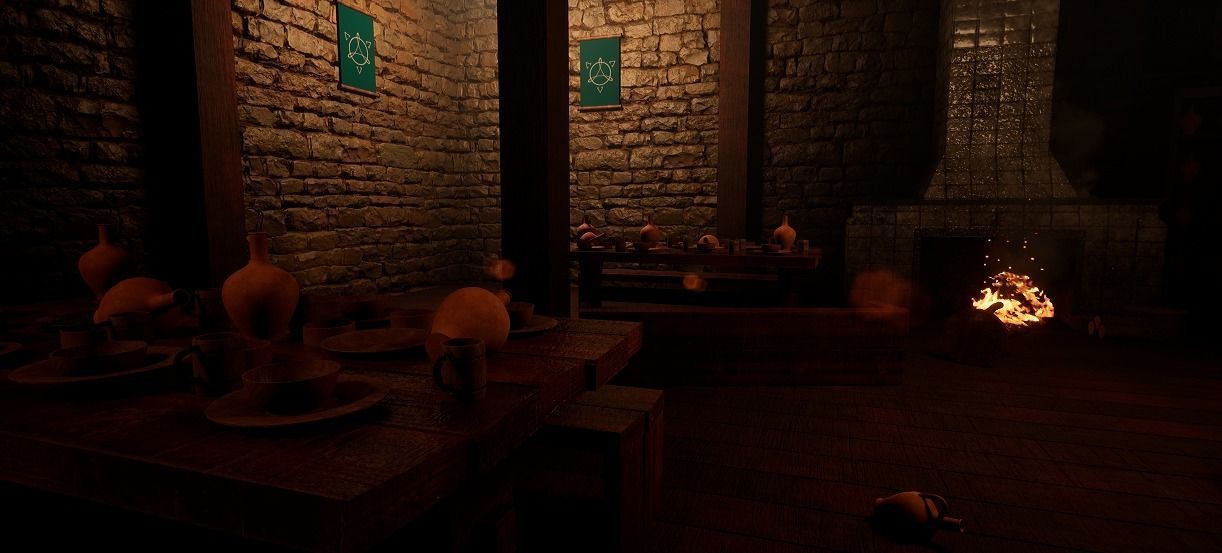 Medieval Tavern - UE4 Low-poly 3D model_1