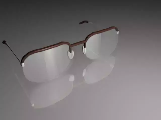 eye optic glasses 3d model 