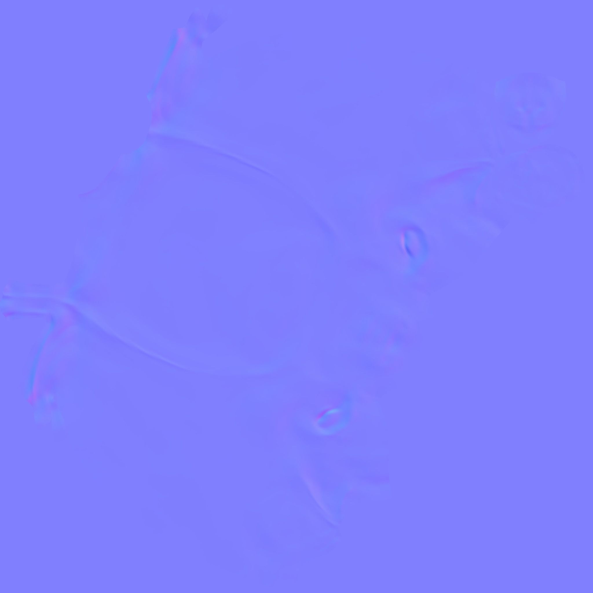 Cartoon Wolf Hide Head Cap - Character Outfit Low-poly 3D model_9