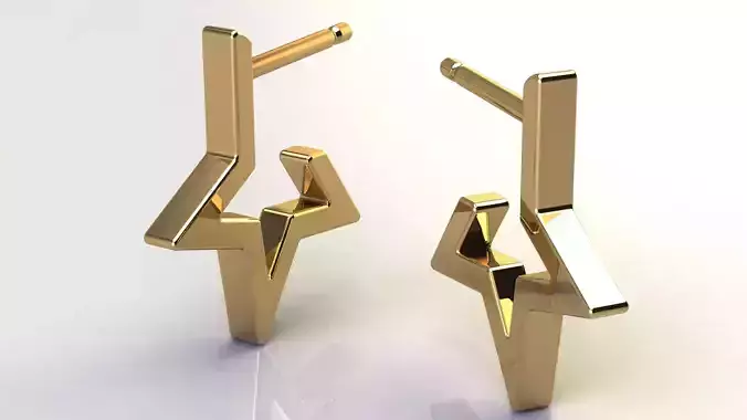 Star Earring size 15 mm