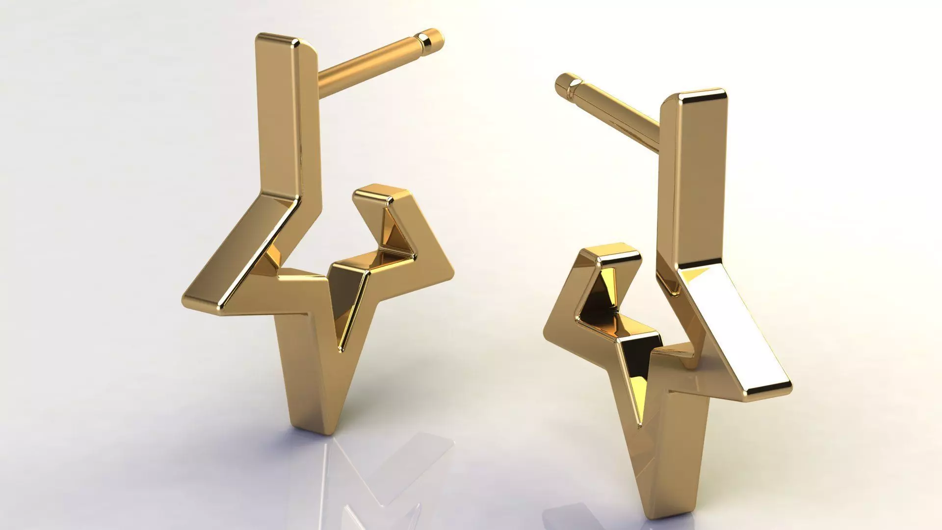 Star Earring size 15 mm 3D print model