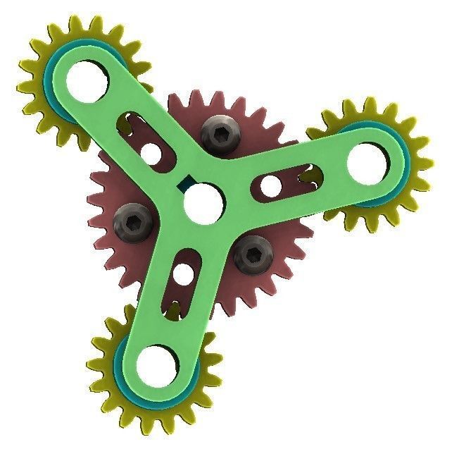 Planetary gear set-type 1 3D print model_5