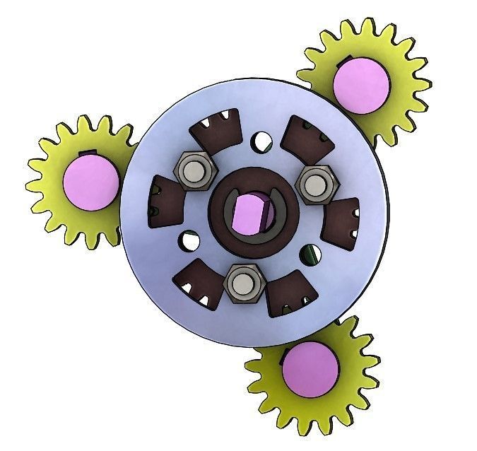 Planetary gear set-type 1 3D print model_2