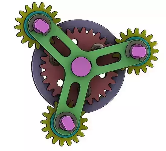 Planetary gear set-type 1 3D print model