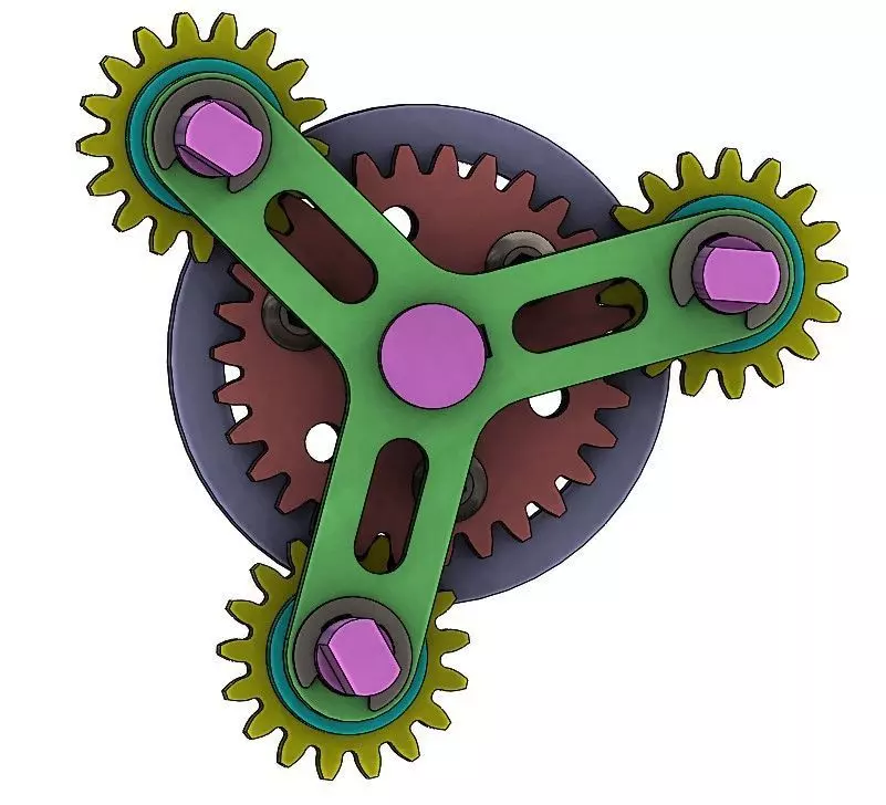 Planetary gear set-type 1 3D print model_0