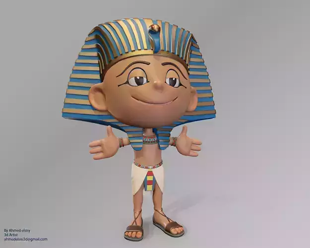 Egyptian male 3D model