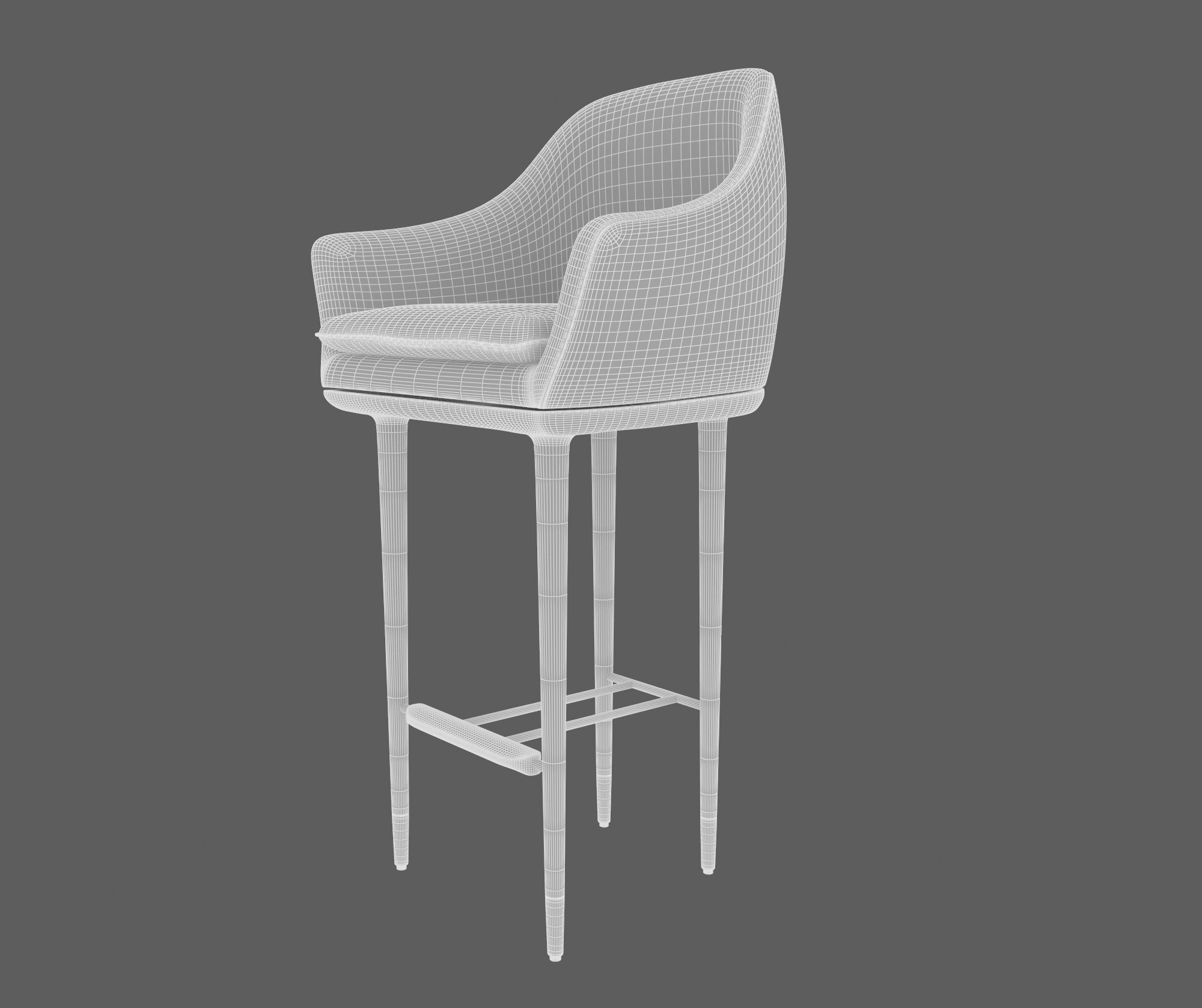 Bar Stools 3D model_7