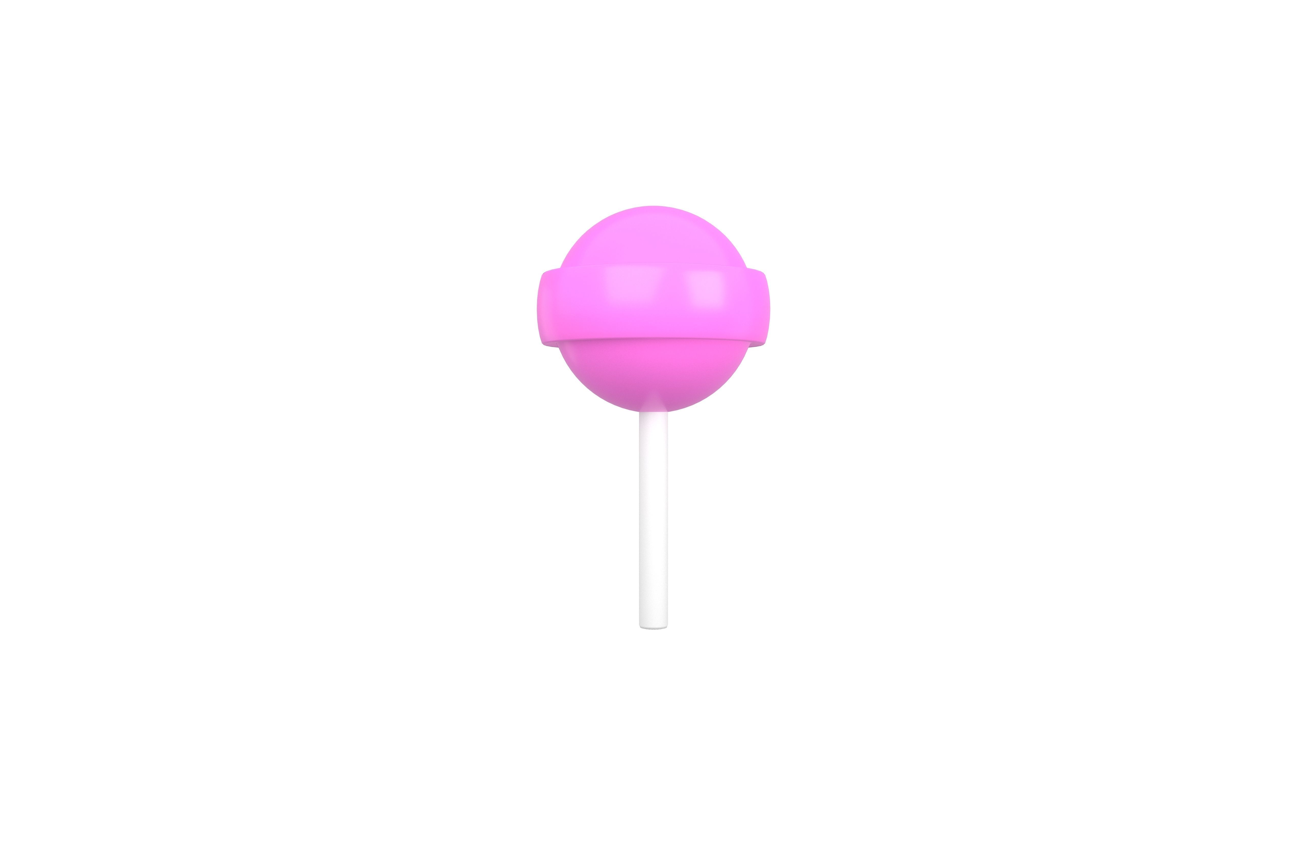 Lollipop v3 016 Low-poly 3D model_1